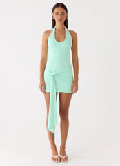 Vedetta Mini Dress - Aqua