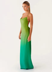 Opposites Attract Maxi Dress - Green Ombre