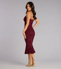 Enchanted Hour Mermaid Midi Dress