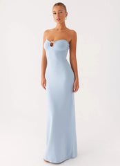 Samson Knit Maxi Dress - Blue