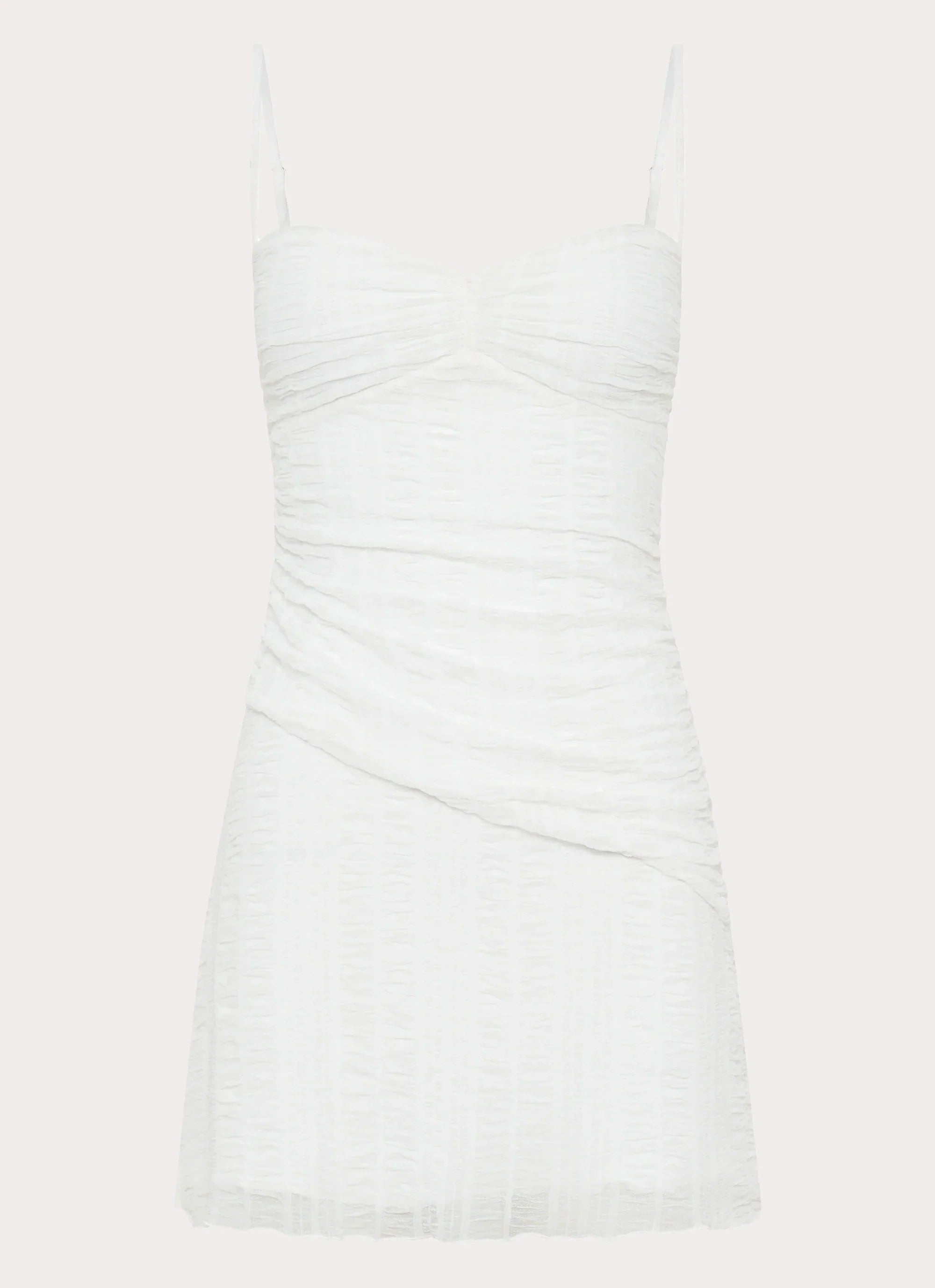 Arden Mesh Mini Dress - White