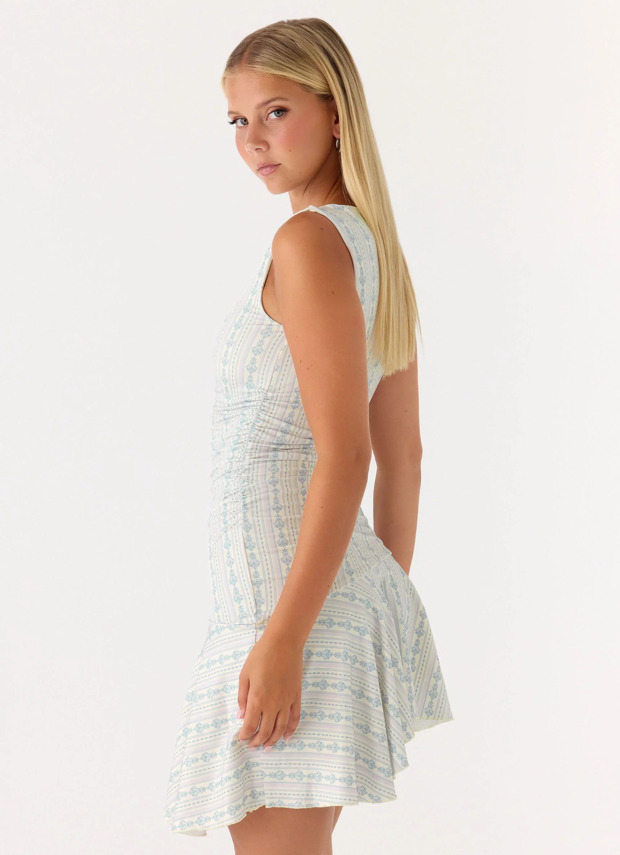 Summer Delight Mini Dress - Vintage Stripe