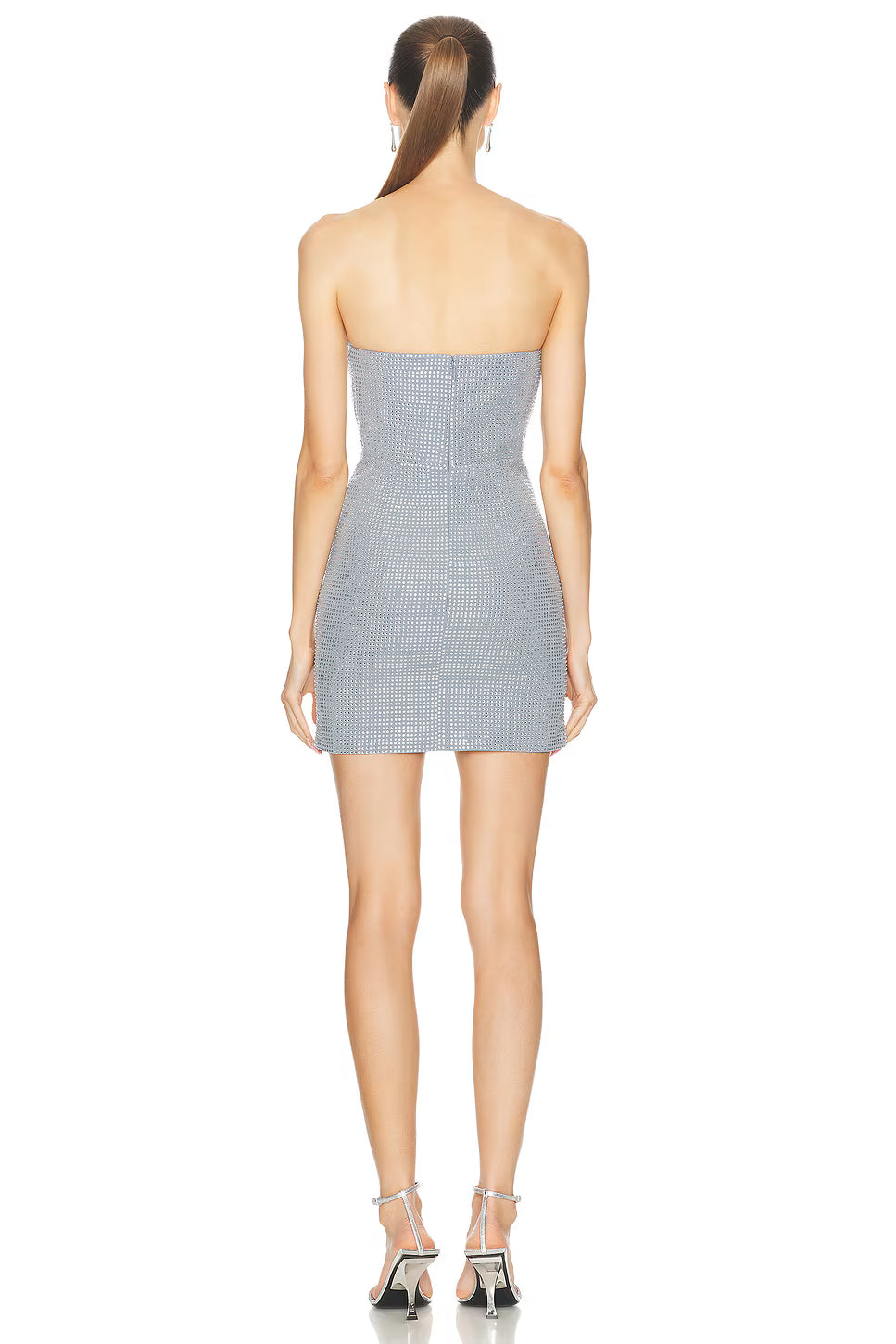 Strapless Diamante Mini Dress