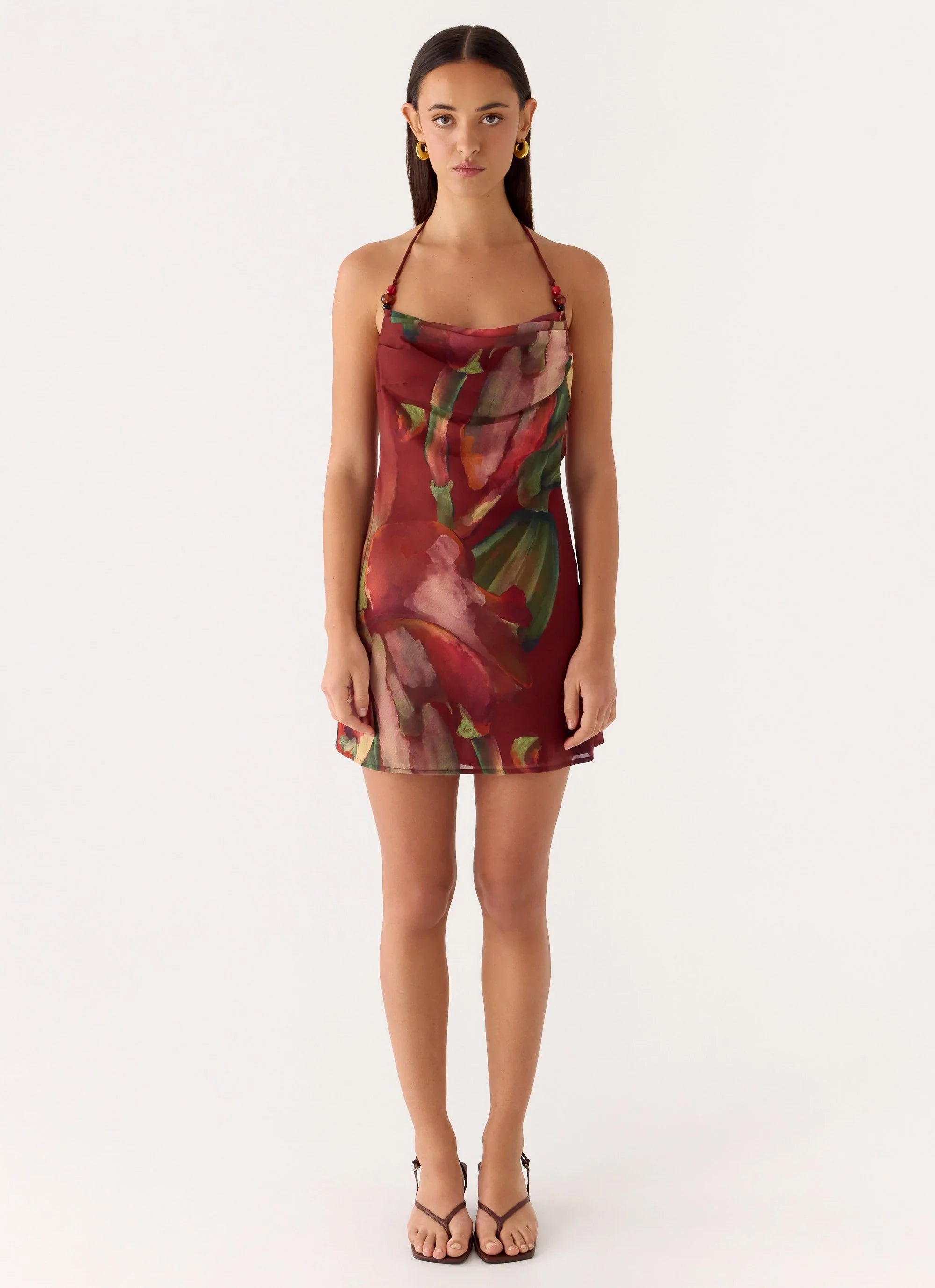 Camilla Cowl Mini Dress - Cuba Cuba