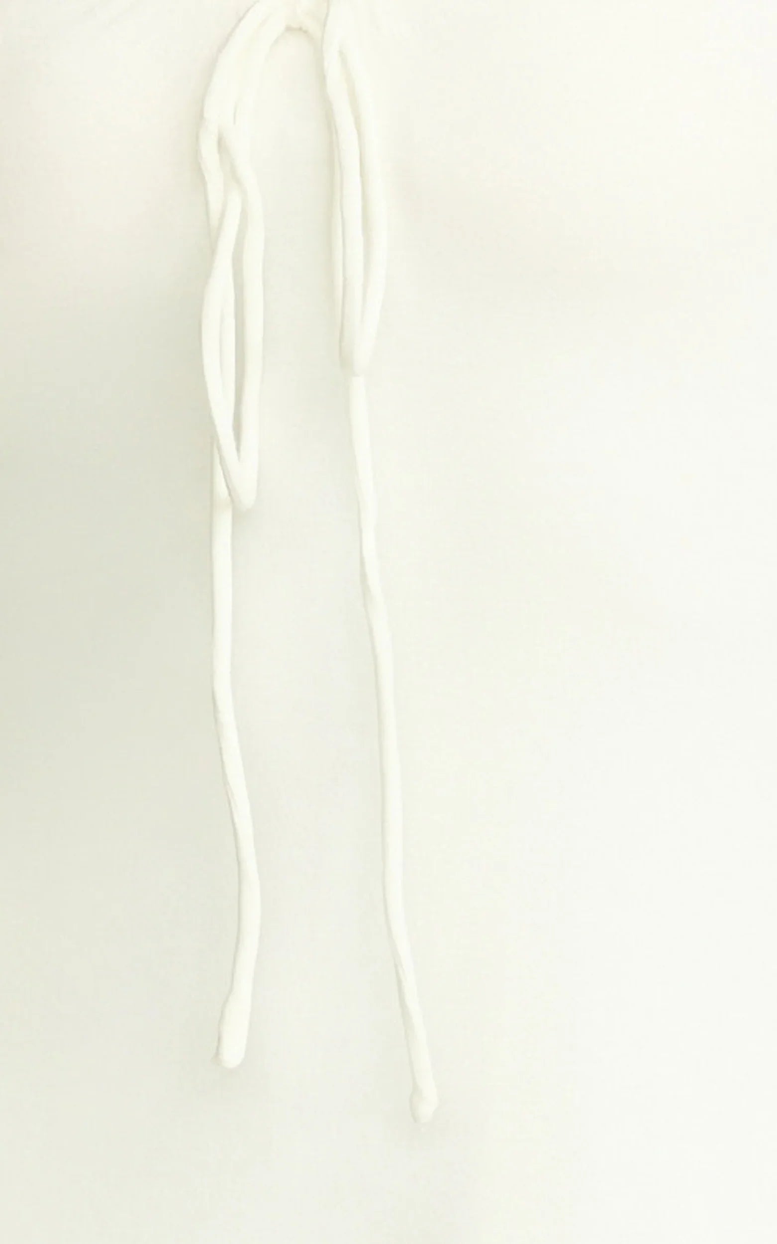 Odile Mini Dress - U Halter Neck Dress in Cream