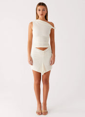 Alina Mini Dress - Ivory