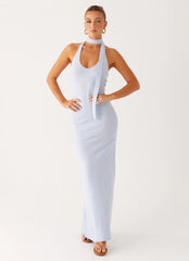 Eddie Knit Maxi Dress - Blue
