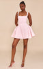 Lemon Woven Square Neck Shift Dress
