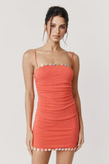 Paige Dress | Coral