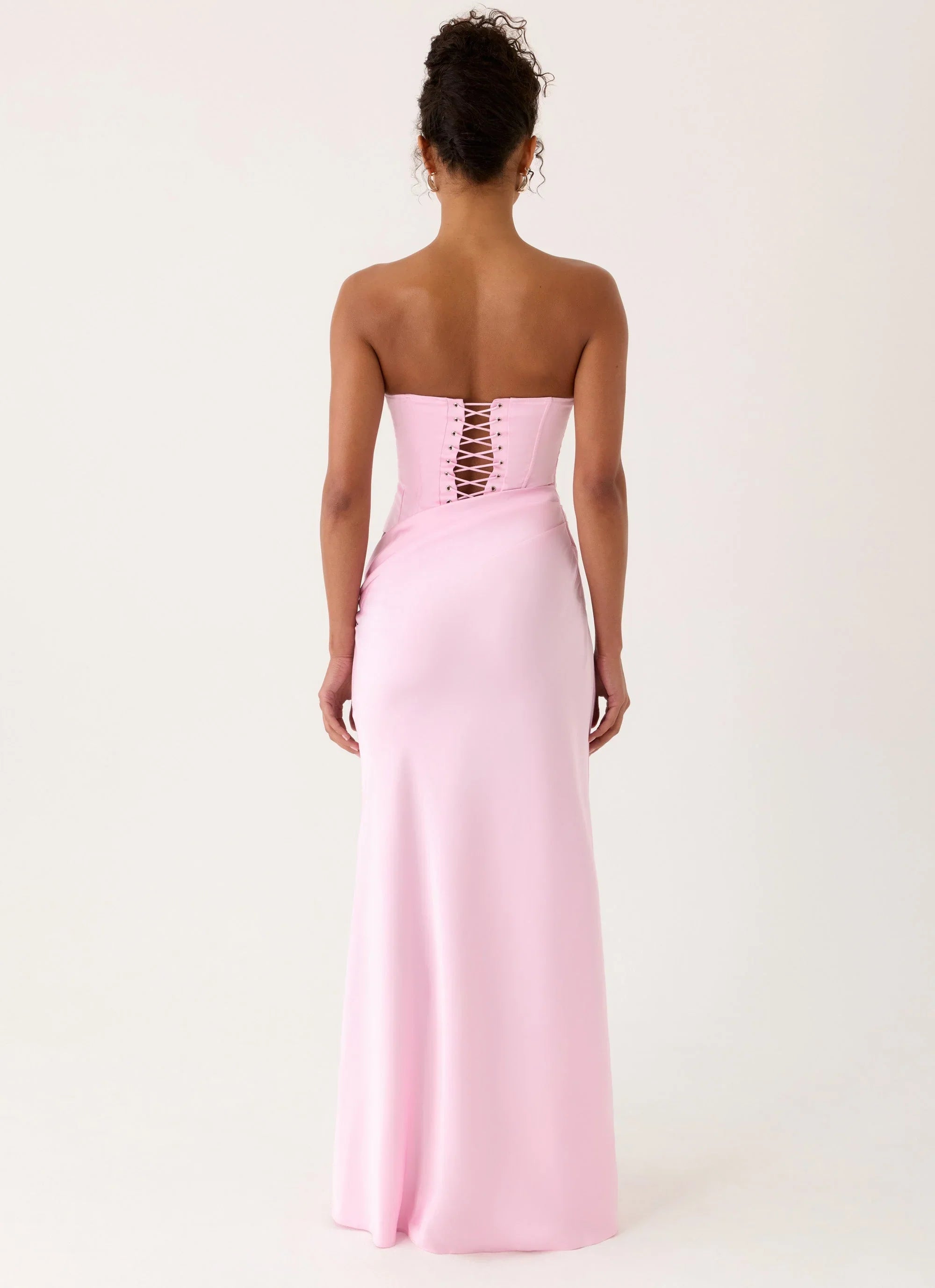 Emory Corset Maxi Dress - Pink